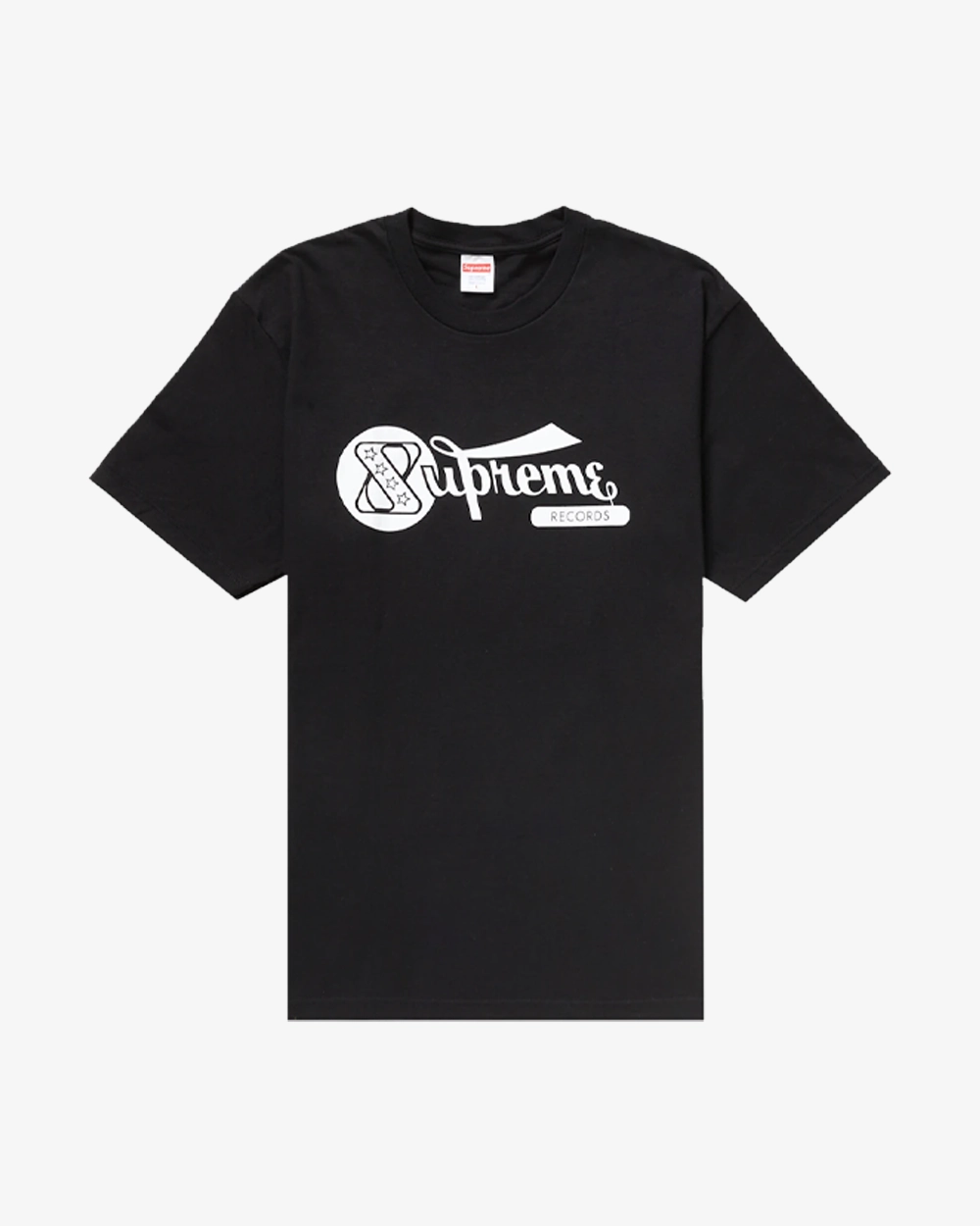 SUPREME SS24 RECORDS TEE BLACK MEDIUM