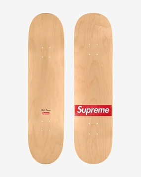SUPREME SS24 ROUTED BOX LOGO SKATEBOARD DECK NATURAL (NEW)