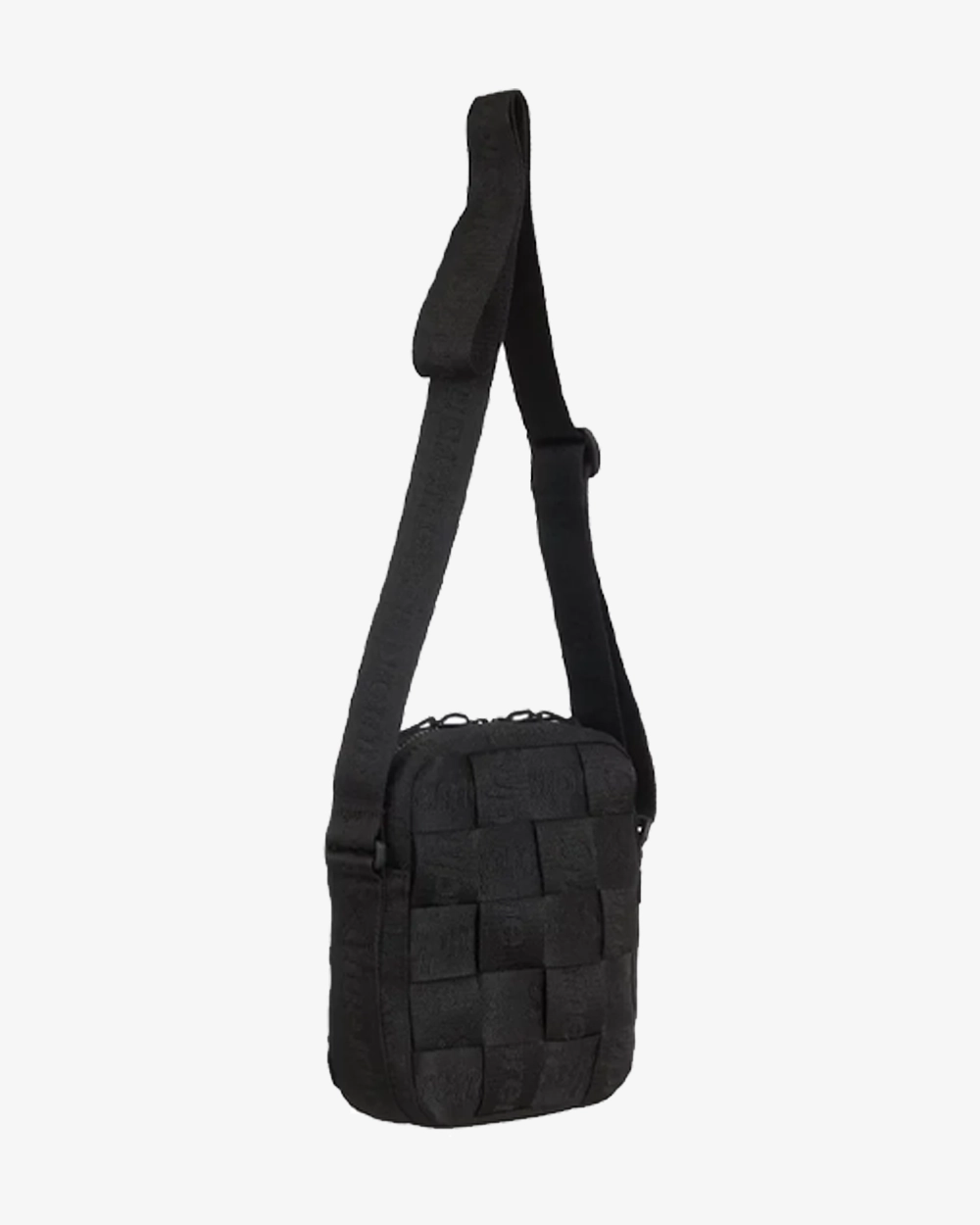 SUPREME SS24 WOVEN BLACK SHOULDER BAG