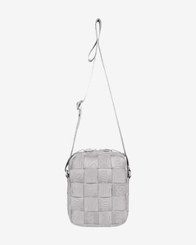 SUPREME SS24 WOVEN GREY SHOULDER BAG