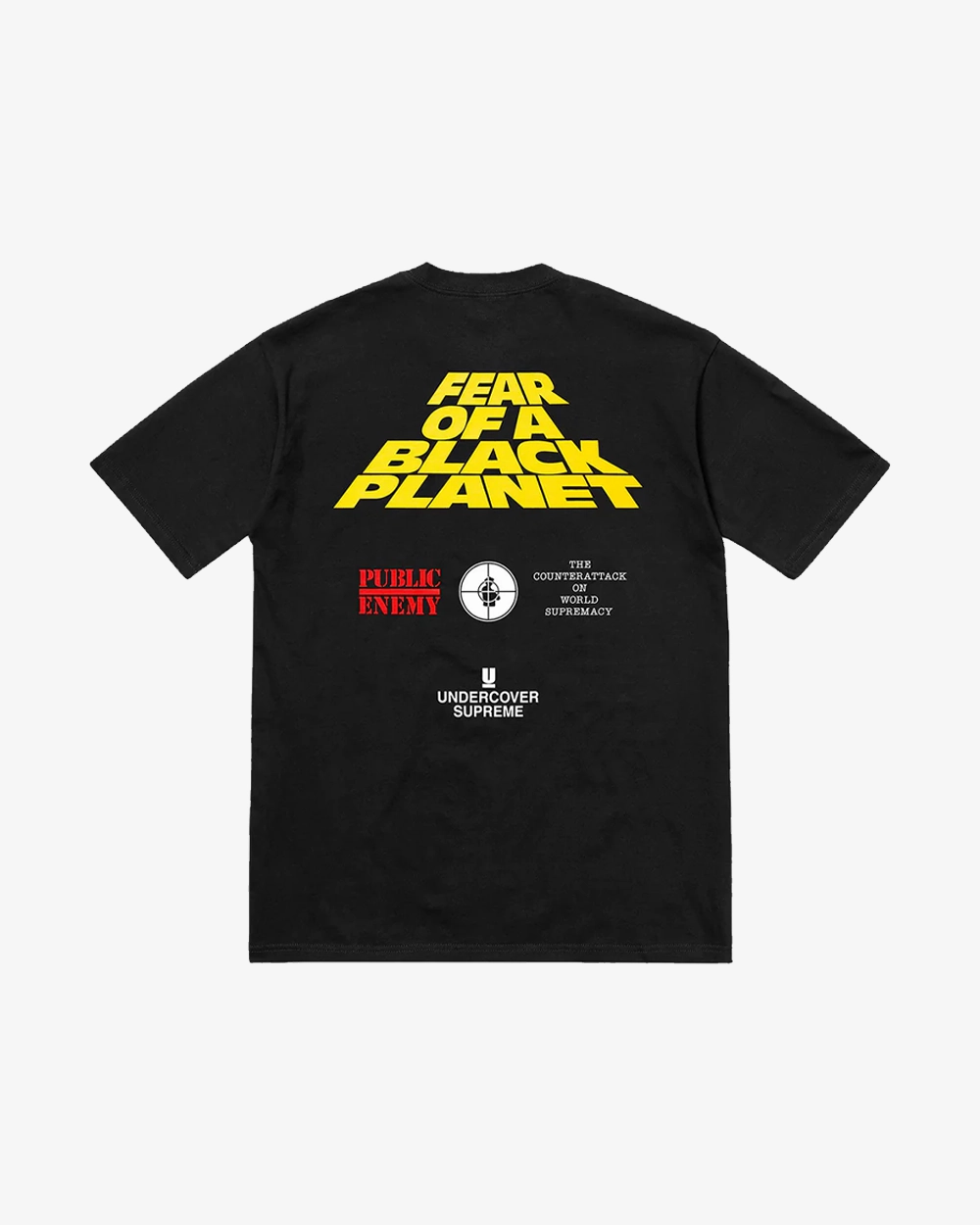 SUPREME X UNDERCOVER SS18 PUBLIC ENEMY WHITE HOUSE BLACK TEE