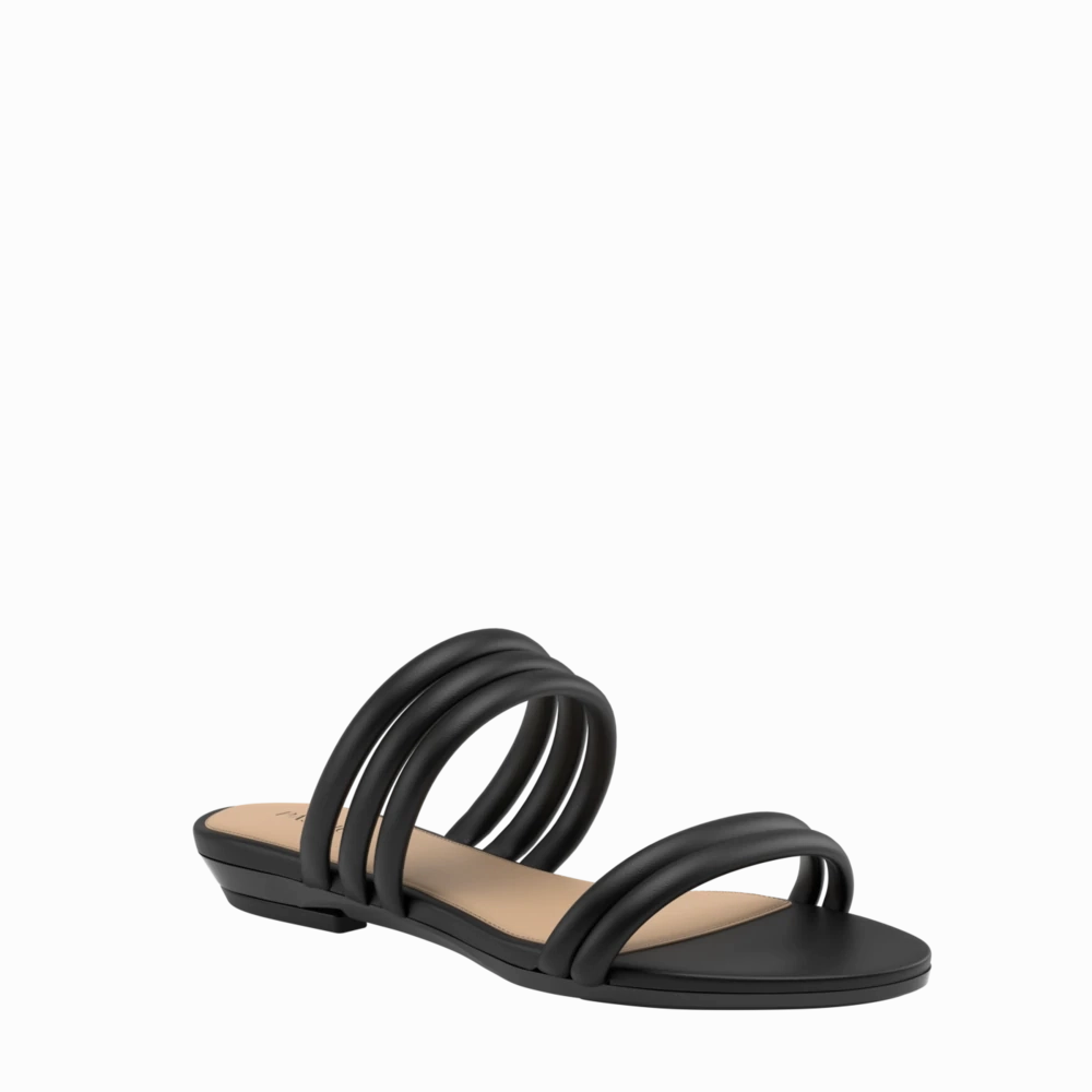 The Slide - Coal Vegan Leather Rope 4 Stiletto - FINAL SALE