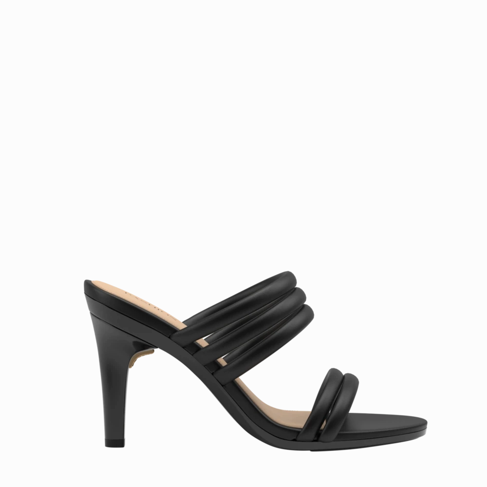 The Slide - Coal Vegan Leather Rope 4 Stiletto - FINAL SALE