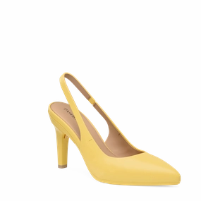The Slingback - Limoncello Leather 4 Stiletto