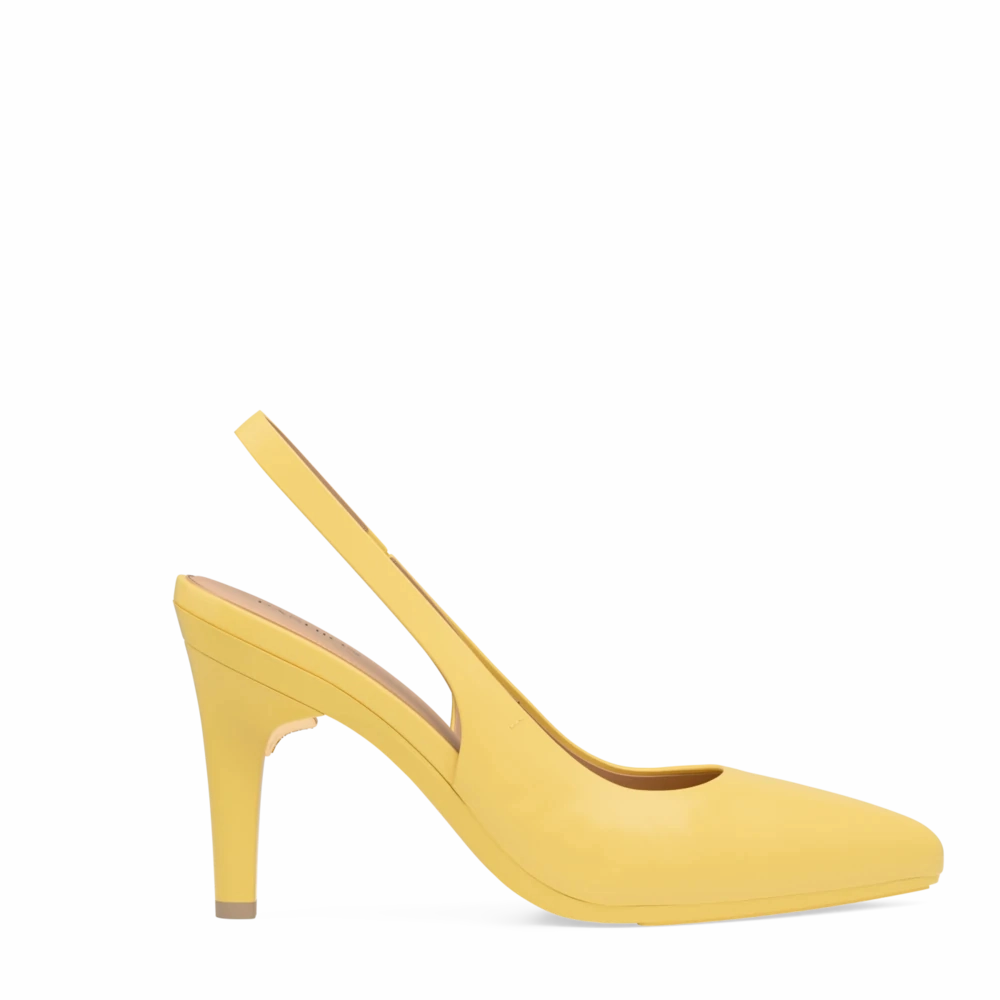 The Slingback - Limoncello Leather 4 Stiletto