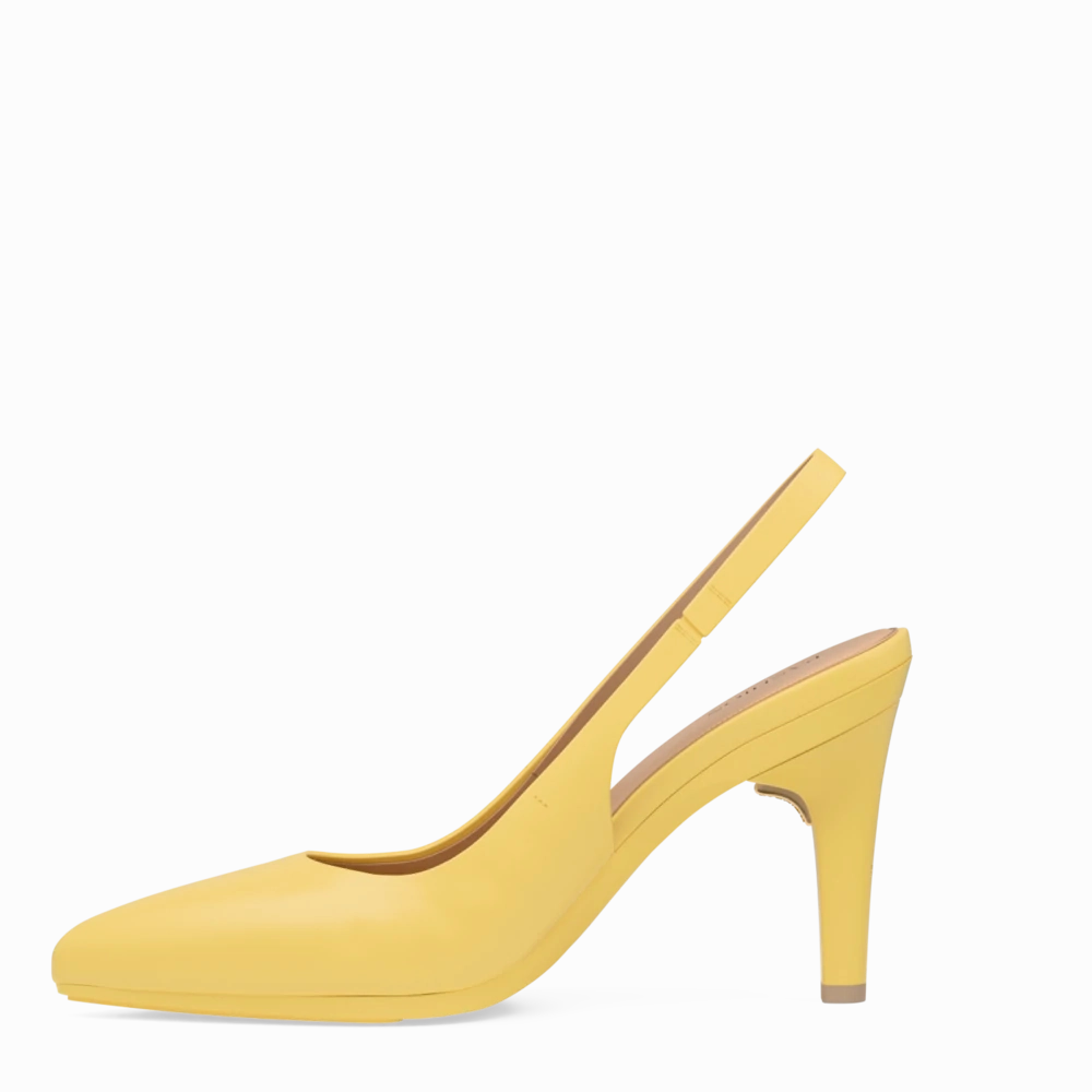 The Slingback - Limoncello Leather 4 Stiletto