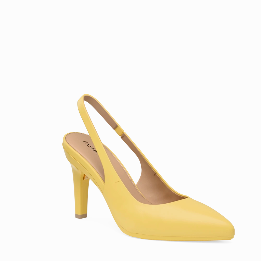 The Slingback - Limoncello Leather 4 Stiletto