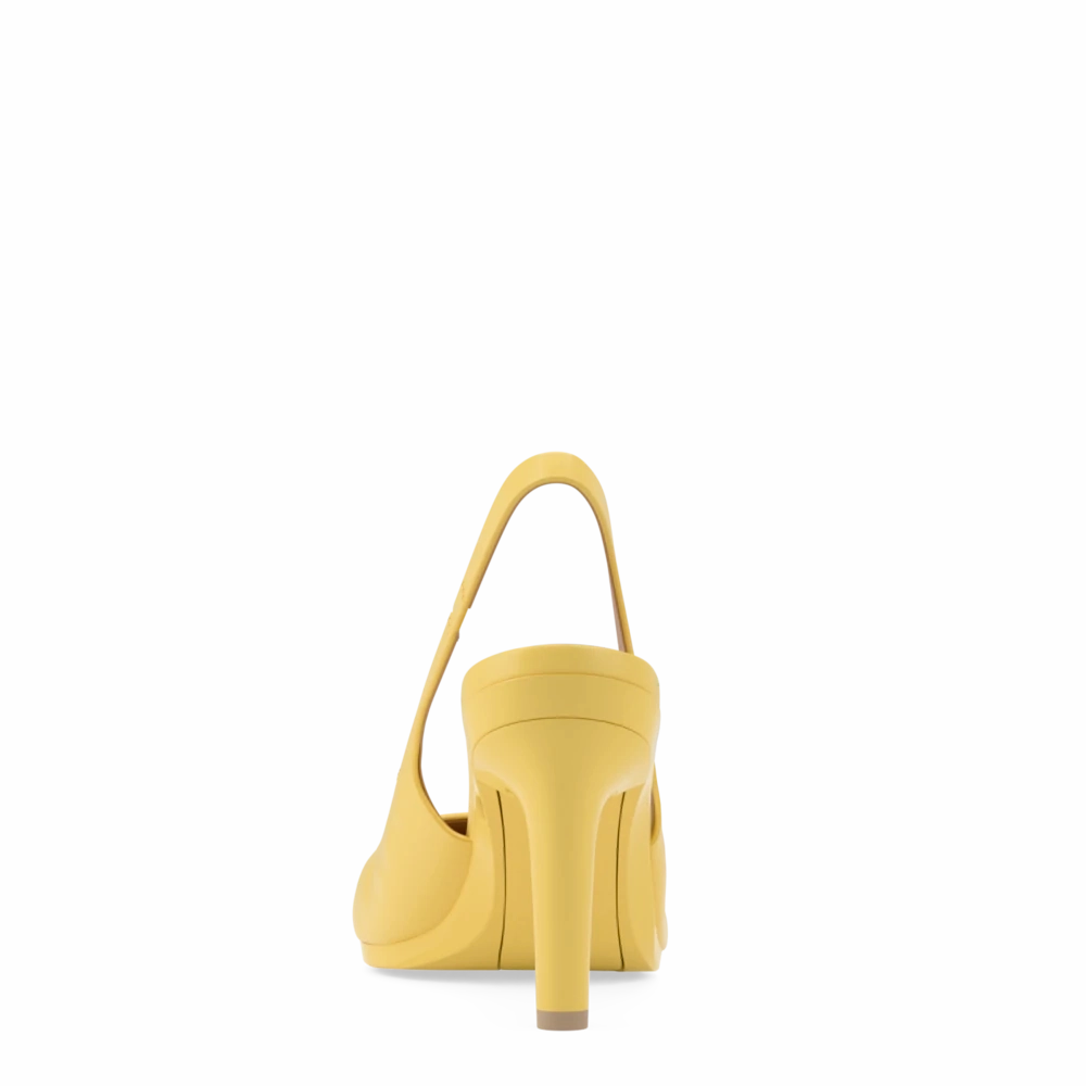 The Slingback - Limoncello Leather 4 Stiletto