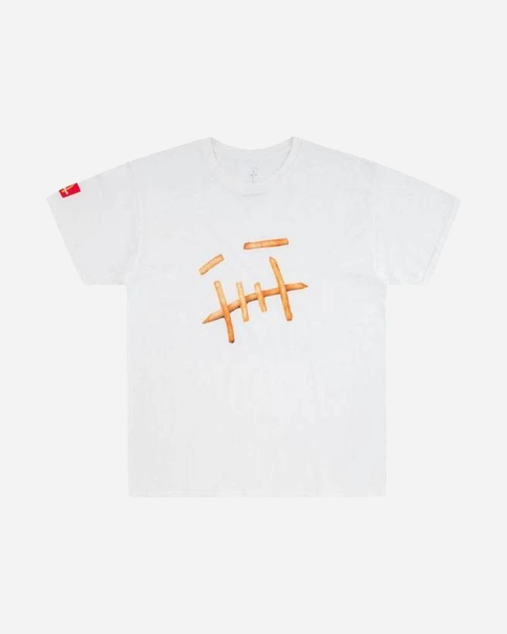 TRAVIS SCOTT X MCDONALD'S CHIP FACE TEE WHITE