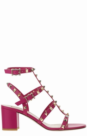 Valentino Garavani Rockstud T-Bar Strap Sandals