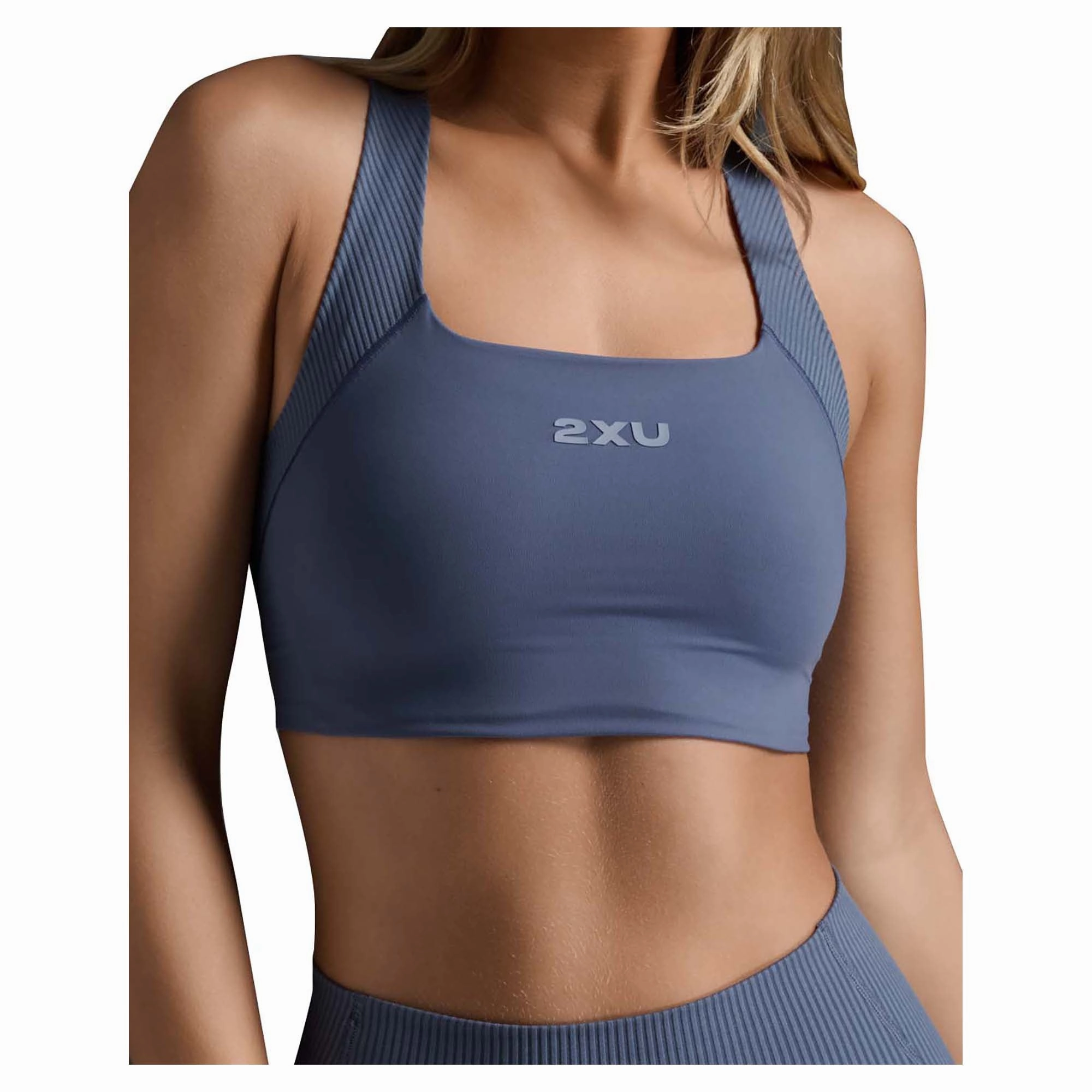 Women's Ribbed Longline Sports Bra