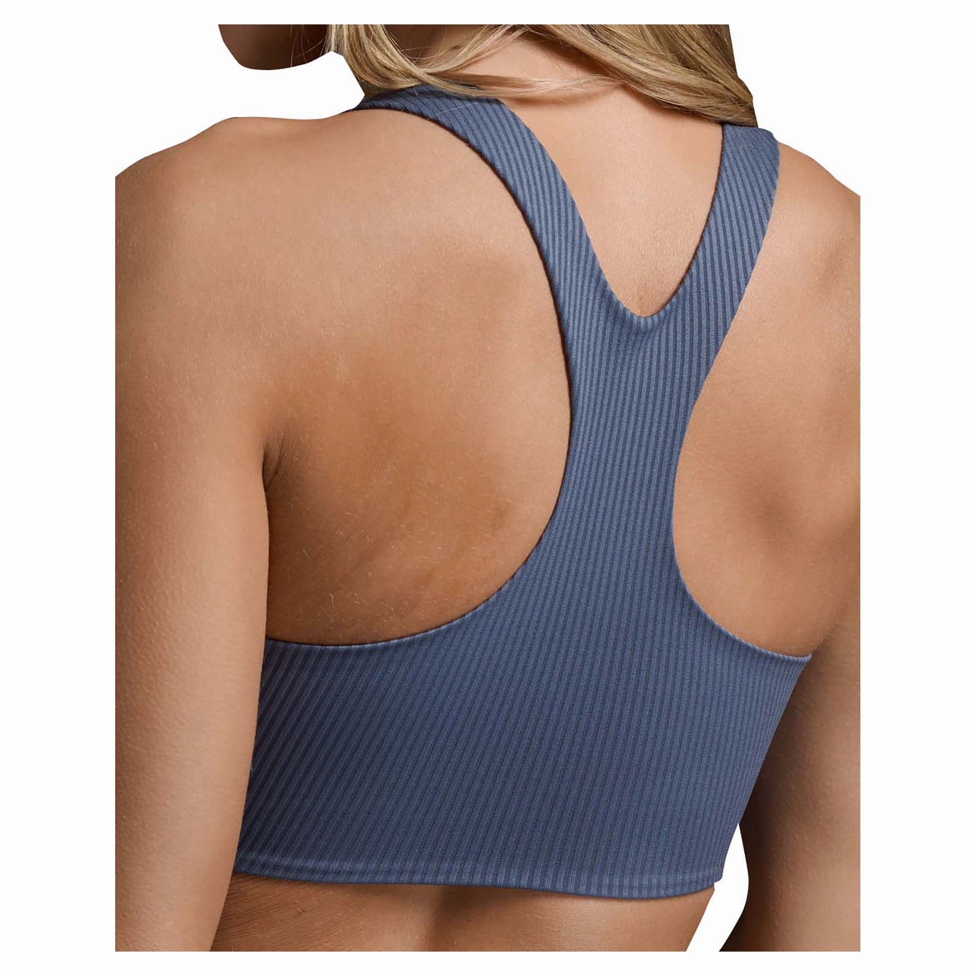 Women's Ribbed Longline Sports Bra